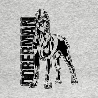 Proud Doberman dog portrait dog portrait T-Shirt